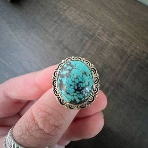 Sterling Silver Chinese Turquoise Ring
